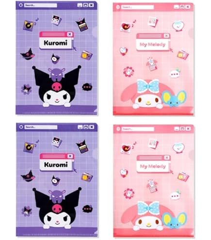 Amazon.com: Sanrio 549801 Pochacco Zippered 6-Pocket Clear File